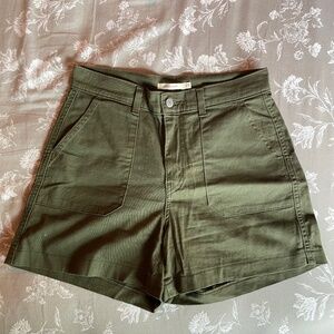 Green Levi’s Utility Shorts (size 27)